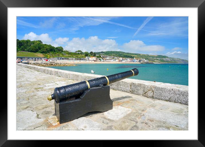 Lyme Regis Dorset Framed Mounted Print by Alison Chambers