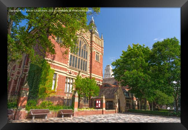 The Great Hall of the University of Leeds Framed Print by Alison Chambers