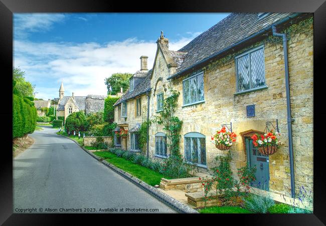 Broad Campden Cotswolds Framed Print by Alison Chambers