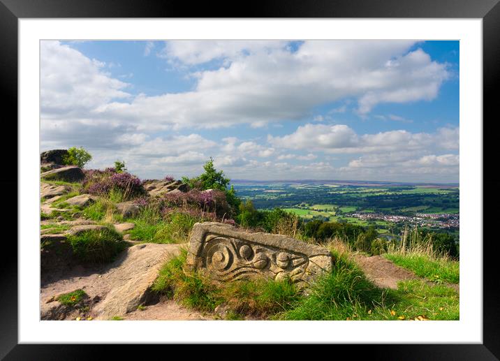 Otley Chevin Sculpture Trail Framed Mounted Print by Alison Chambers