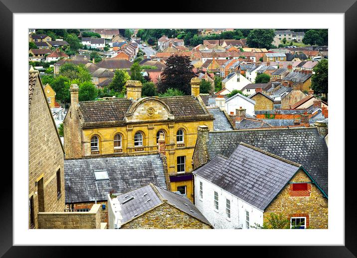 The Town Of Ilminster Framed Mounted Print by Alison Chambers