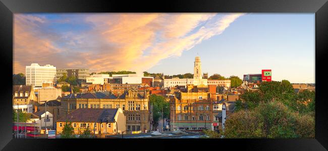 Barnsley South Yorkshire Panorama  Framed Print by Alison Chambers