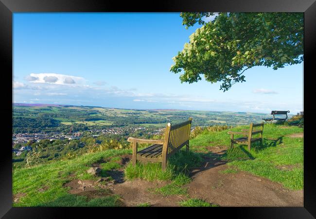 View From Ilkley Moor Framed Print by Alison Chambers
