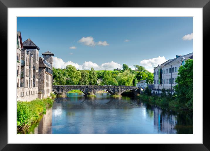 Stramongate Bridge Kendal Framed Mounted Print by Alison Chambers