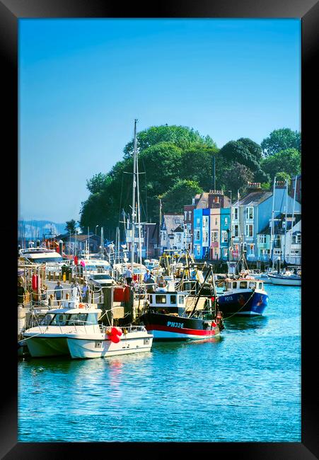 Weymouth Harbour  Framed Print by Alison Chambers