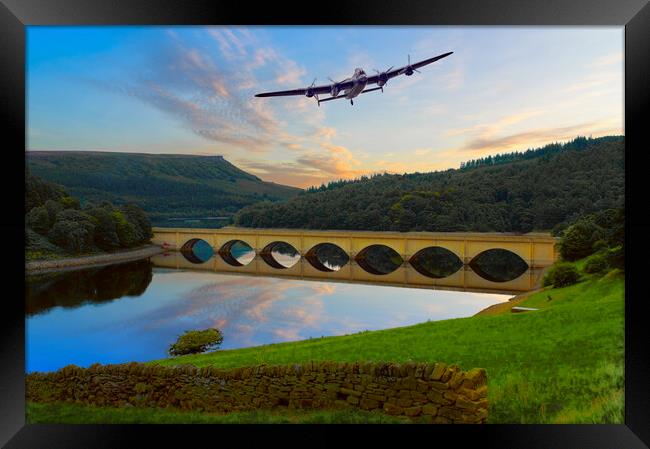 Ladybower Lancaster Bomber Framed Print by Alison Chambers