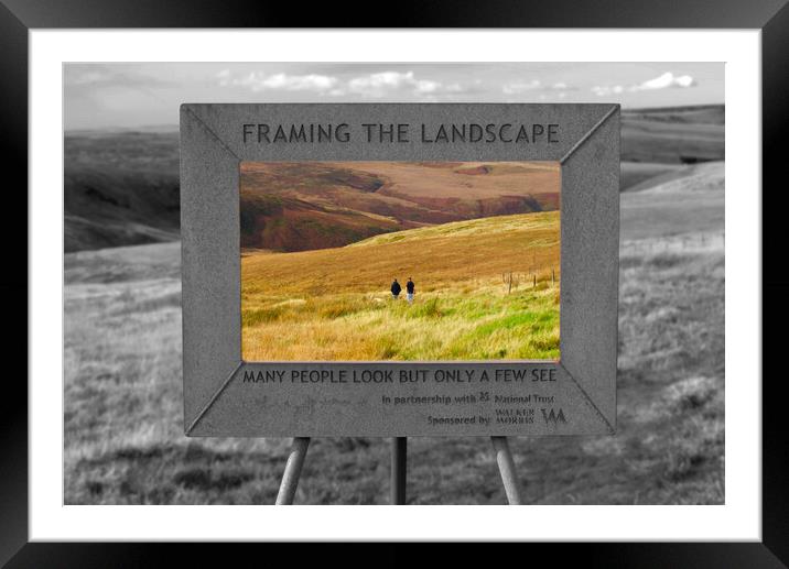 Framing The Landscape Marsden Moor Framed Mounted Print by Alison Chambers