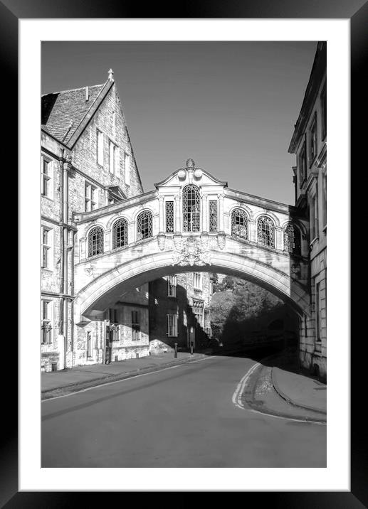 Oxford Bridge Of Sighs Framed Mounted Print by Alison Chambers