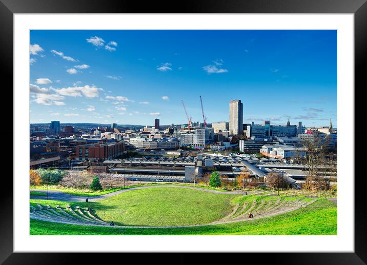 Sheffield Skyline  Framed Mounted Print by Alison Chambers
