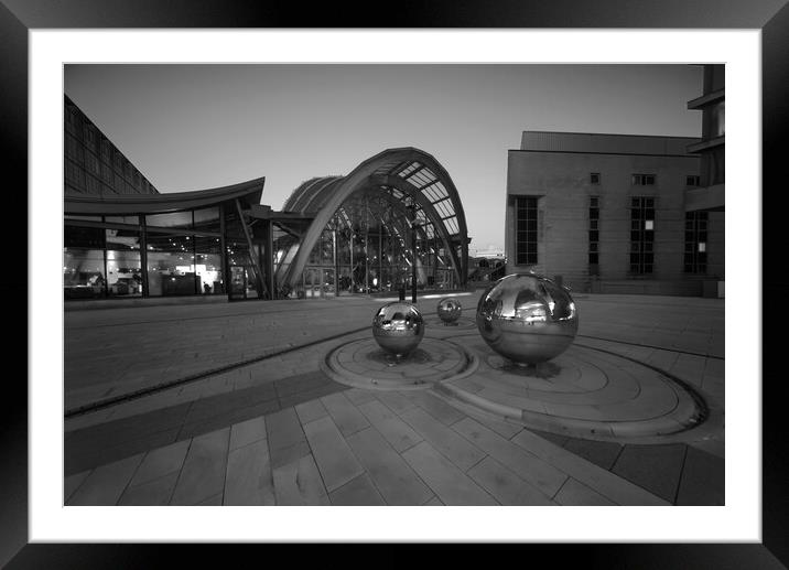 Sheffield Black and White Framed Mounted Print by Alison Chambers