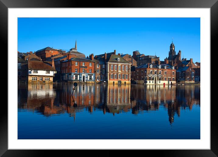 York River Ouse Framed Mounted Print by Alison Chambers