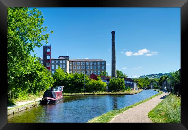 Huddersfield Narrow Canal  Framed Print by Alison Chambers