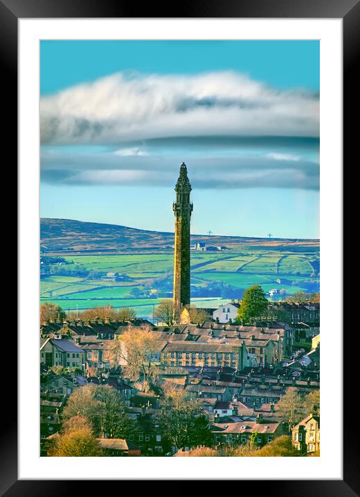 Wainhouse Tower Halifax Framed Mounted Print by Alison Chambers