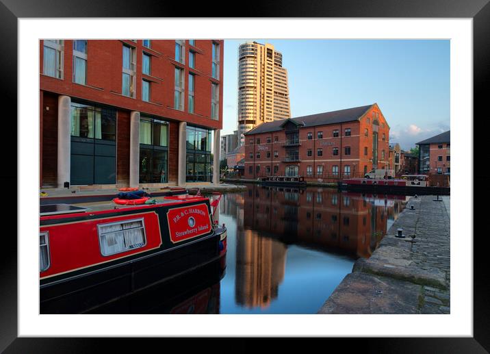 Bridgewater Plc From Granary Wharf Leeds Framed Mounted Print by Alison Chambers