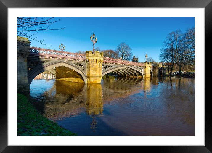 Skeldergate Bridge York Framed Mounted Print by Alison Chambers