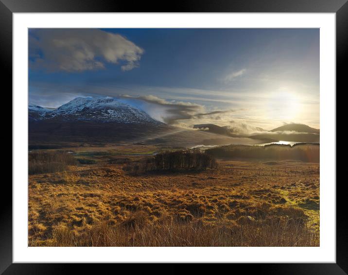 Loch Tulla Viewpoint Scotland  Framed Mounted Print by Alison Chambers