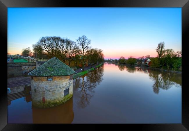 York River Ouse Dawn Framed Print by Alison Chambers