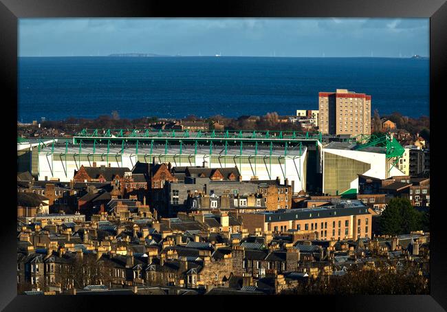 Easter Road Stadium  Framed Print by Alison Chambers