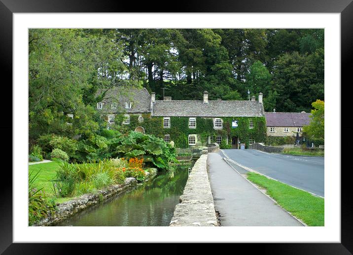 Bibury Cotswolds  Framed Mounted Print by Alison Chambers
