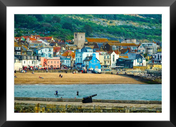 Lyme Regis Dorset Framed Mounted Print by Alison Chambers