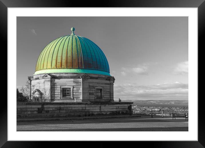 City Observatory Edinburgh  Framed Mounted Print by Alison Chambers