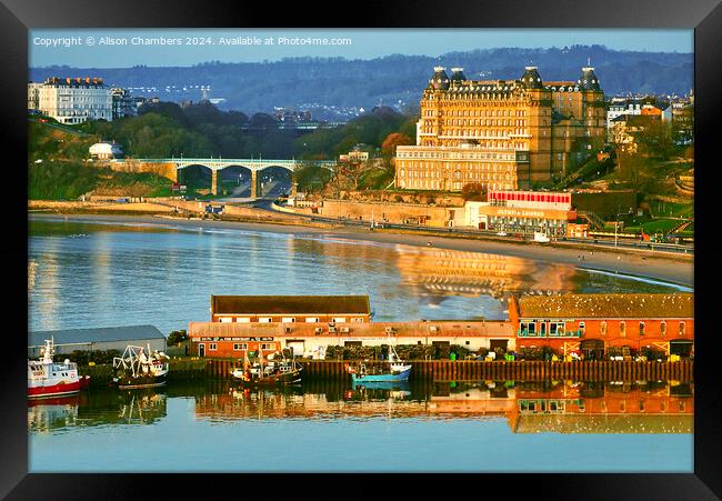 Scarborough View Framed Print by Alison Chambers