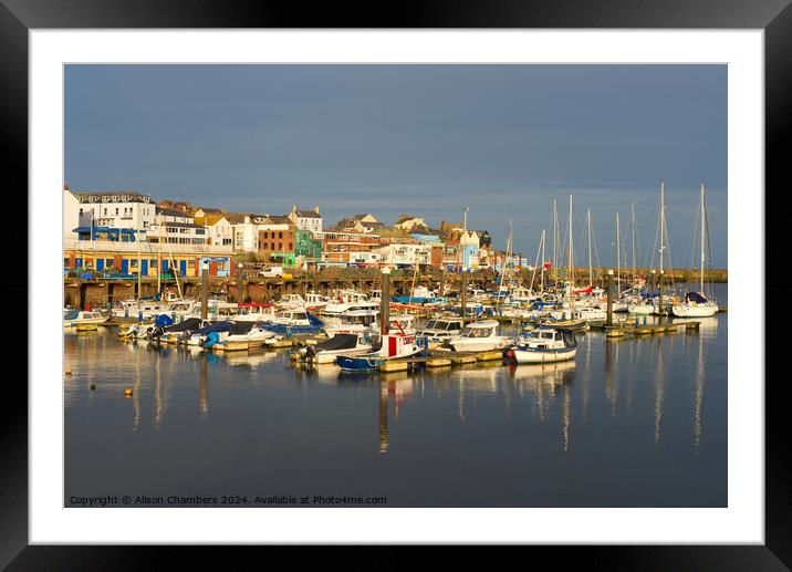 Bridlington Harbour  Framed Mounted Print by Alison Chambers