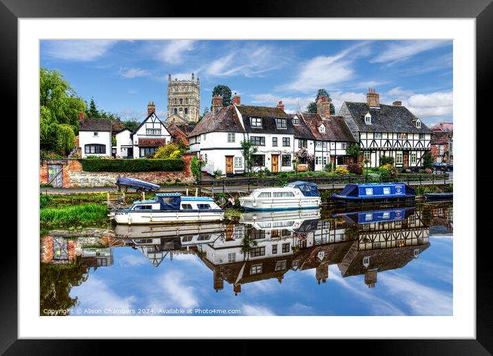 Tewkesbury Framed Mounted Print by Alison Chambers