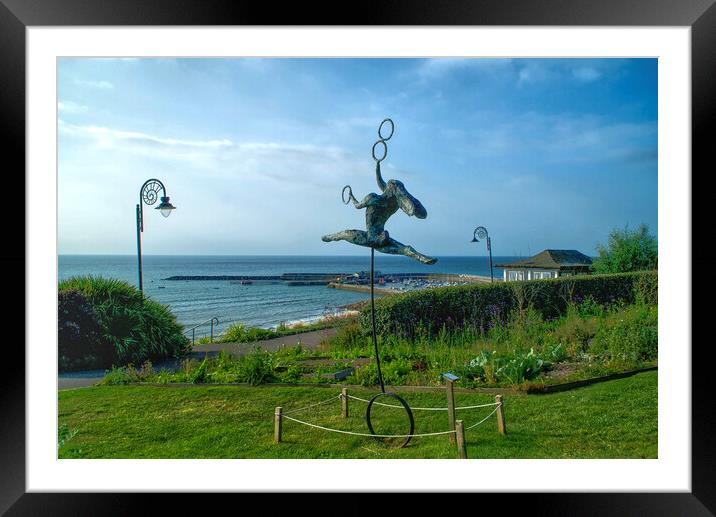 Lyme Regis Juggler Framed Mounted Print by Alison Chambers
