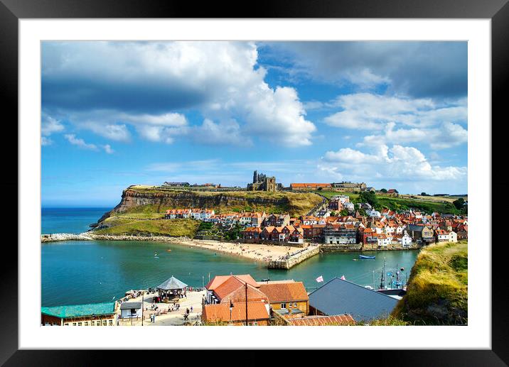 Whitby View Framed Mounted Print by Alison Chambers