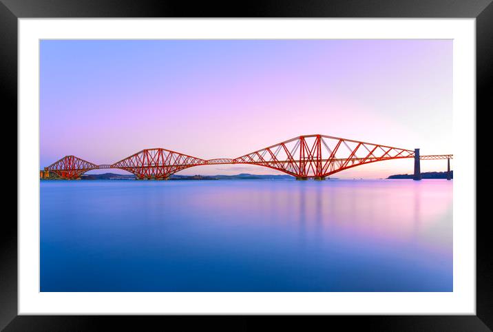 Forth Bridge Dawn Framed Mounted Print by Alison Chambers