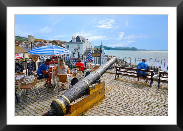 Lyme Regis Framed Mounted Print by Alison Chambers