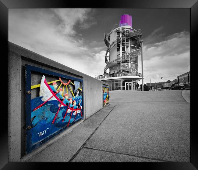 Redcar Seafront  Framed Print by Alison Chambers