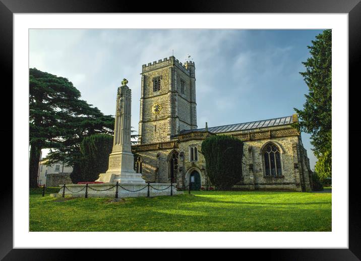 The Minster, Axminster Framed Mounted Print by Alison Chambers