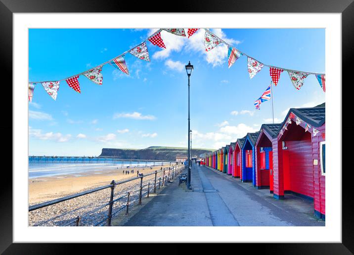 Pretty Saltburn Framed Mounted Print by Alison Chambers