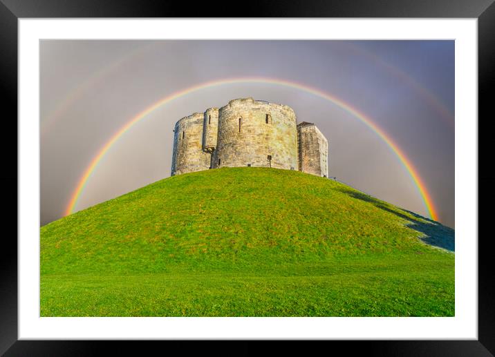 Cliffords Tower York Framed Mounted Print by Alison Chambers