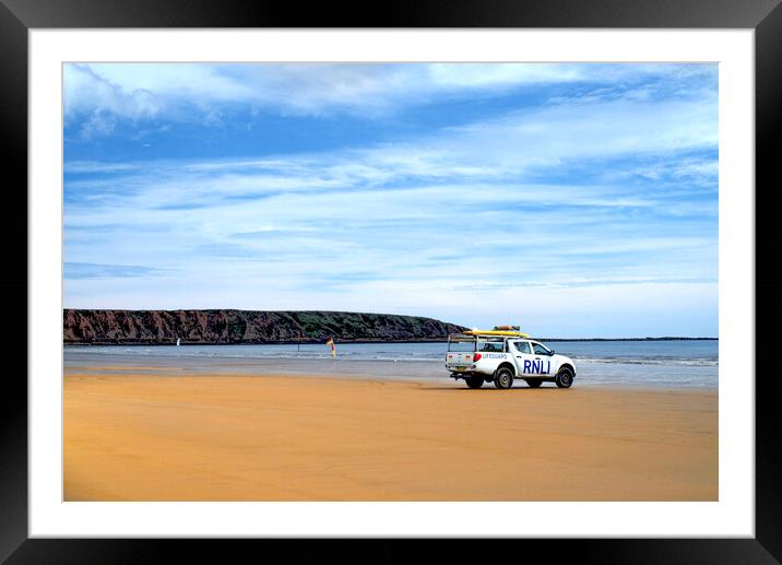 Filey Brigg Framed Mounted Print by Alison Chambers