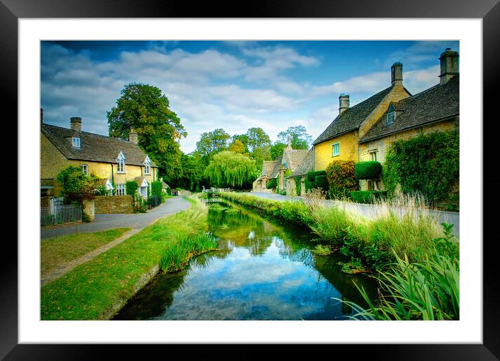 Lower Slaughter Cotswolds  Framed Mounted Print by Alison Chambers