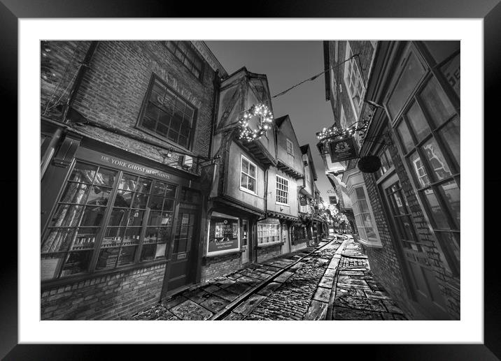 York Shambles Framed Mounted Print by Alison Chambers