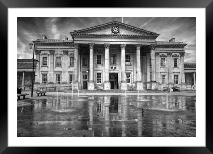 Huddersfield Railway Station  Framed Mounted Print by Alison Chambers