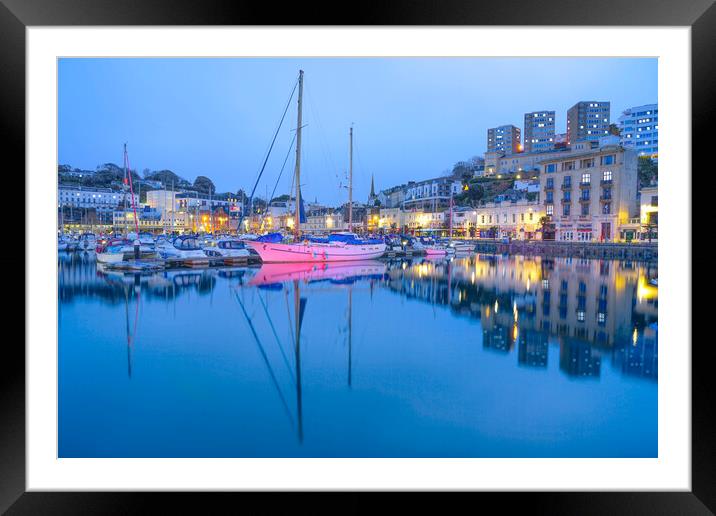 Torquay Harbour Framed Mounted Print by Alison Chambers