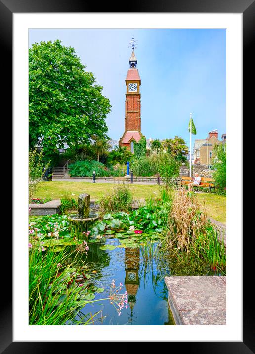 Seaton Jubilee Clock Framed Mounted Print by Alison Chambers