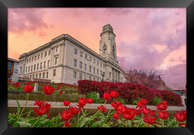 Barnsley Reds Framed Print by Alison Chambers