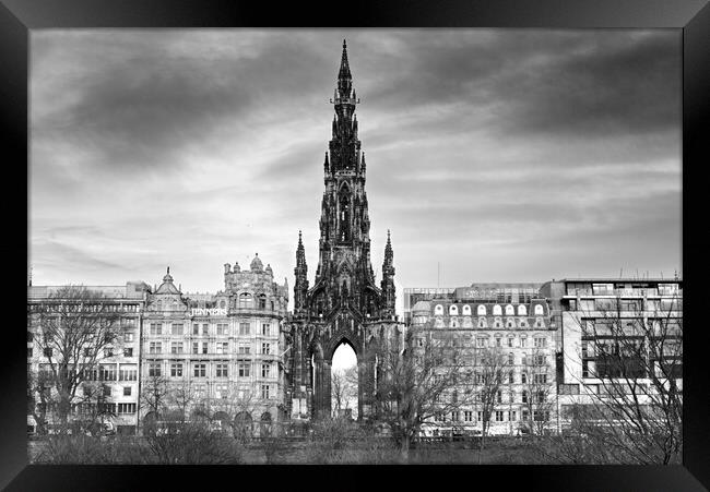 The Scott Monument  Framed Print by Alison Chambers