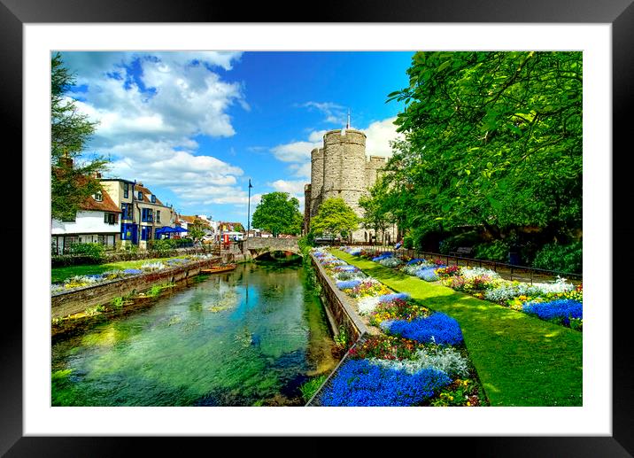 Westgate Gardens Canterbury  Framed Mounted Print by Alison Chambers