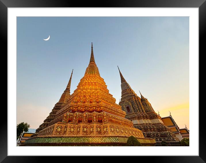 Wat Pho Bangkok Framed Mounted Print by Alison Chambers