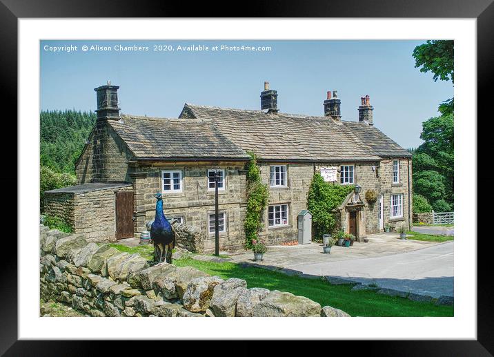 The Strines Inn Framed Mounted Print by Alison Chambers