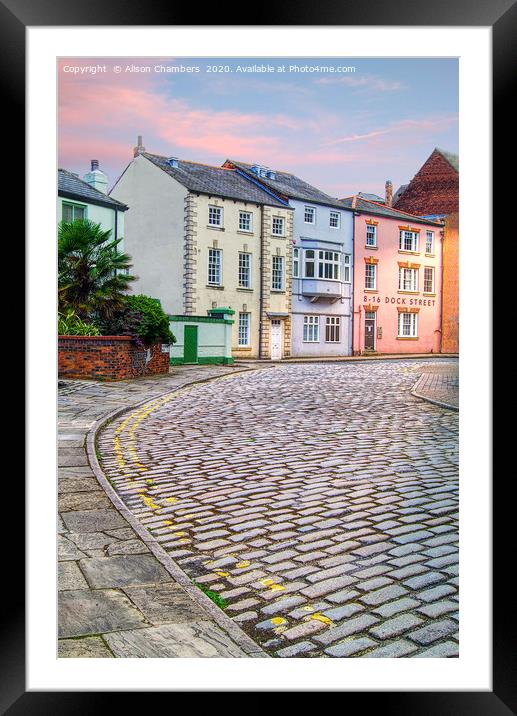 Navigation Walk Leeds Framed Mounted Print by Alison Chambers