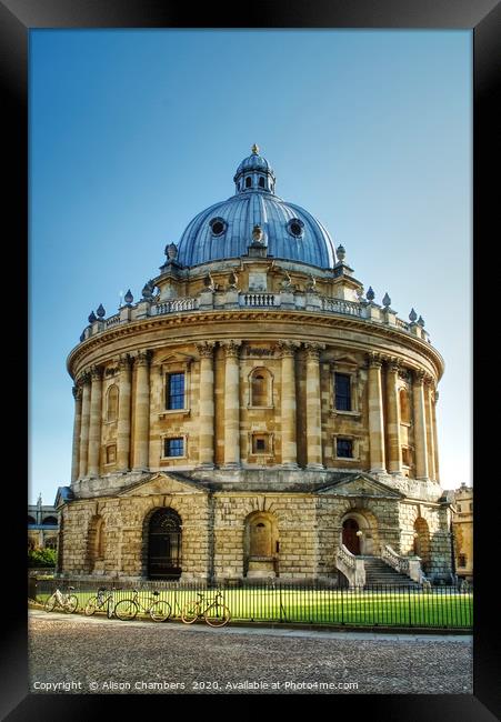 Radcliffe Camera Framed Print by Alison Chambers