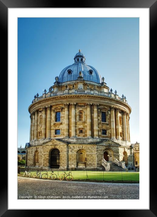 Radcliffe Camera Framed Mounted Print by Alison Chambers